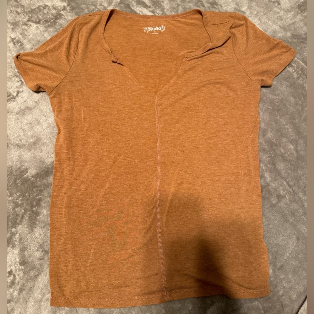 Mudd V-neck Top-Small